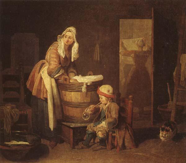 jean-Baptiste-Simeon Chardin The Washerwoman France oil painting art